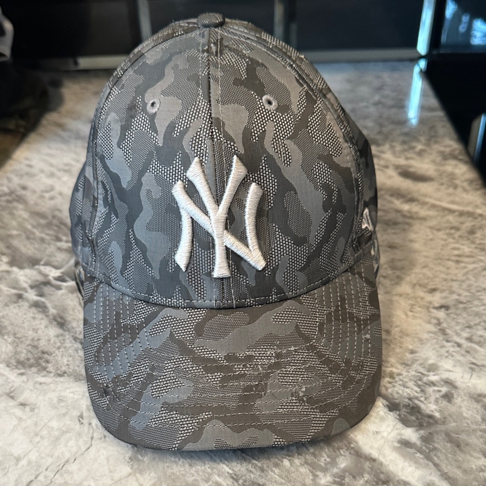 Gray Camouflage Baseball Cap - image 1